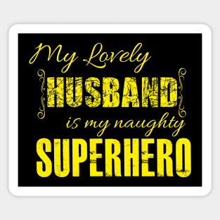 Husband Superhero Sticker